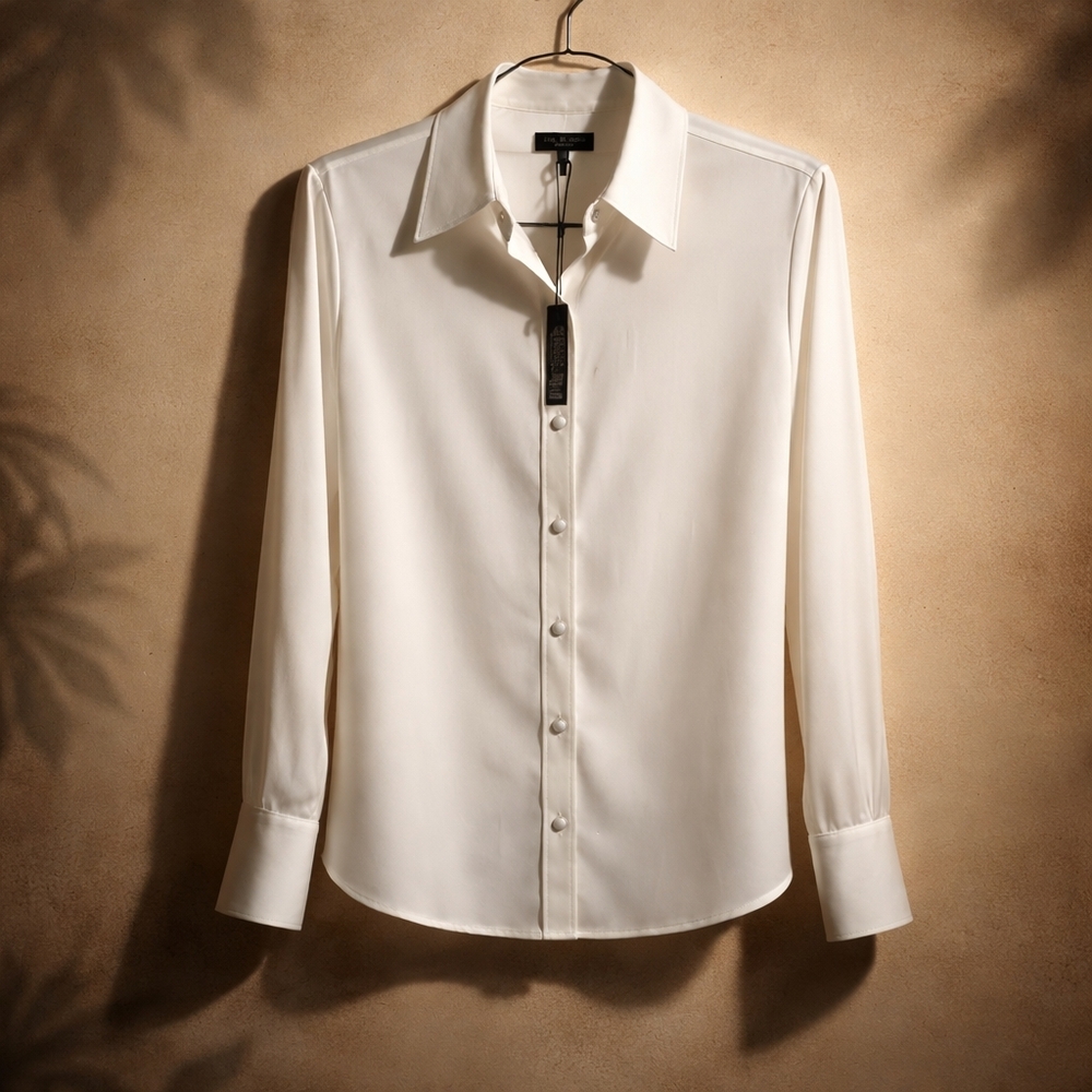 Rag & Bone White Button-Up Blouse - Picture 7 of 14